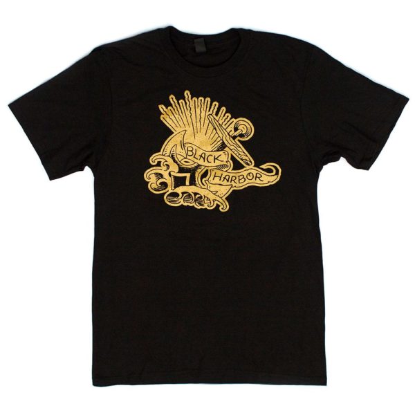 Black Harbor Anchor T-shirt Mens